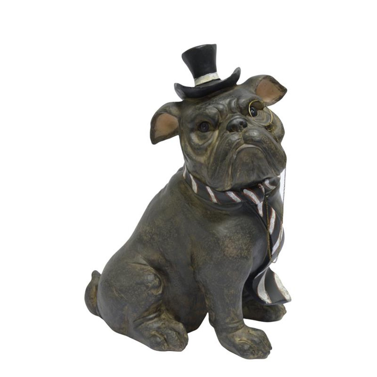 RESIN BULLDOG FIGURINE HxW: 34,3 x 19 cm.