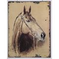 TIN PLAQUE LxW: 33 x 25 cm.