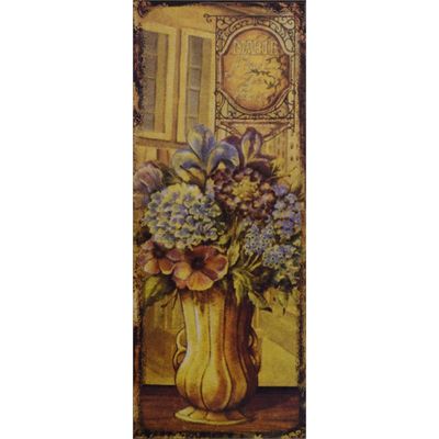 TIN PLAQUE LxW: 50 x 20 cm.