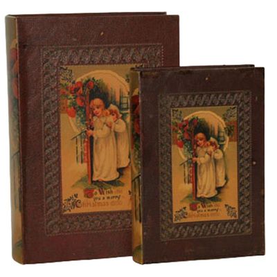 XX A PAIR OF P.U. LEATHER BOOK BOXES