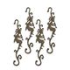 XX A SET OF 4 CAST IRON HOOKS
