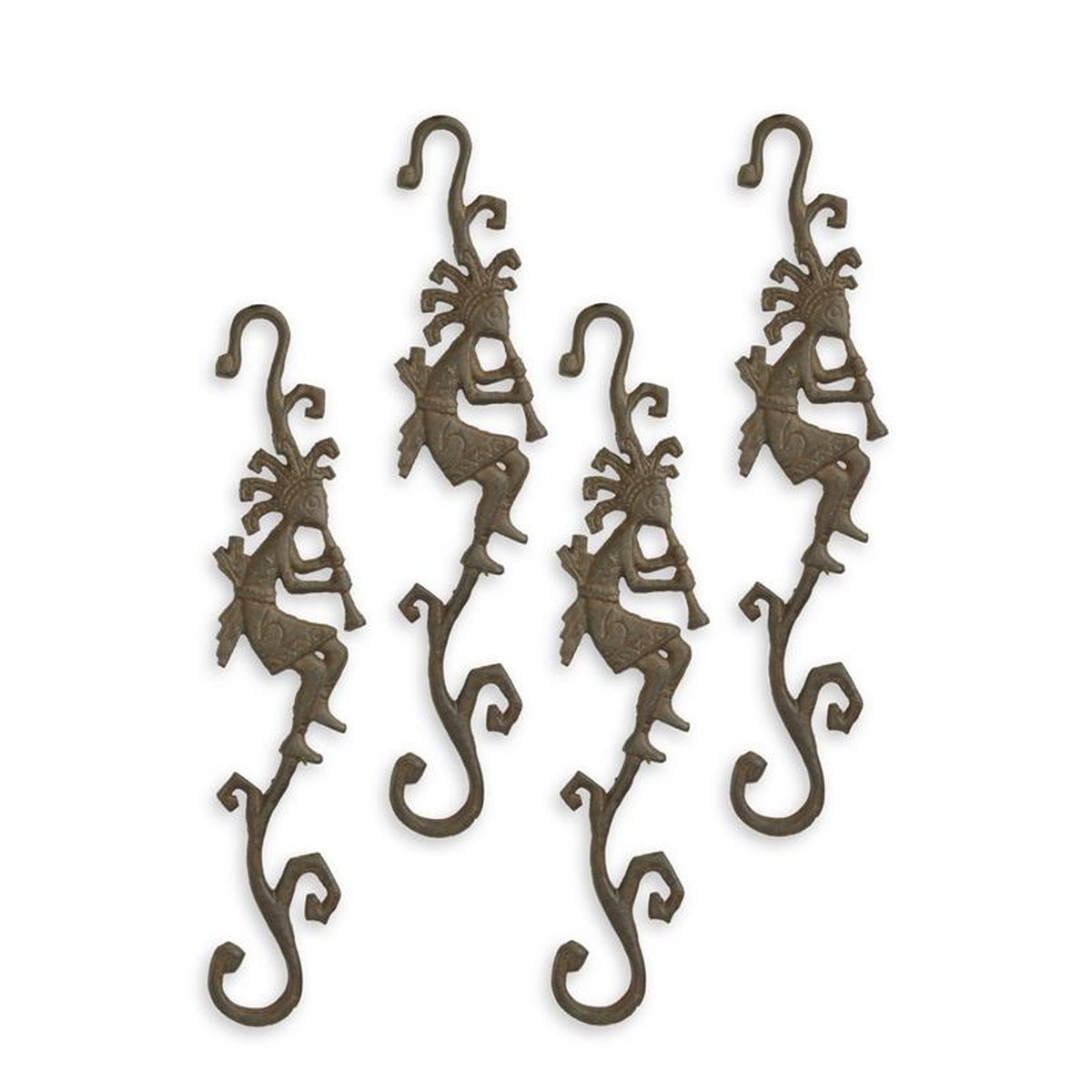 XX A SET OF 4 CAST IRON HOOKS