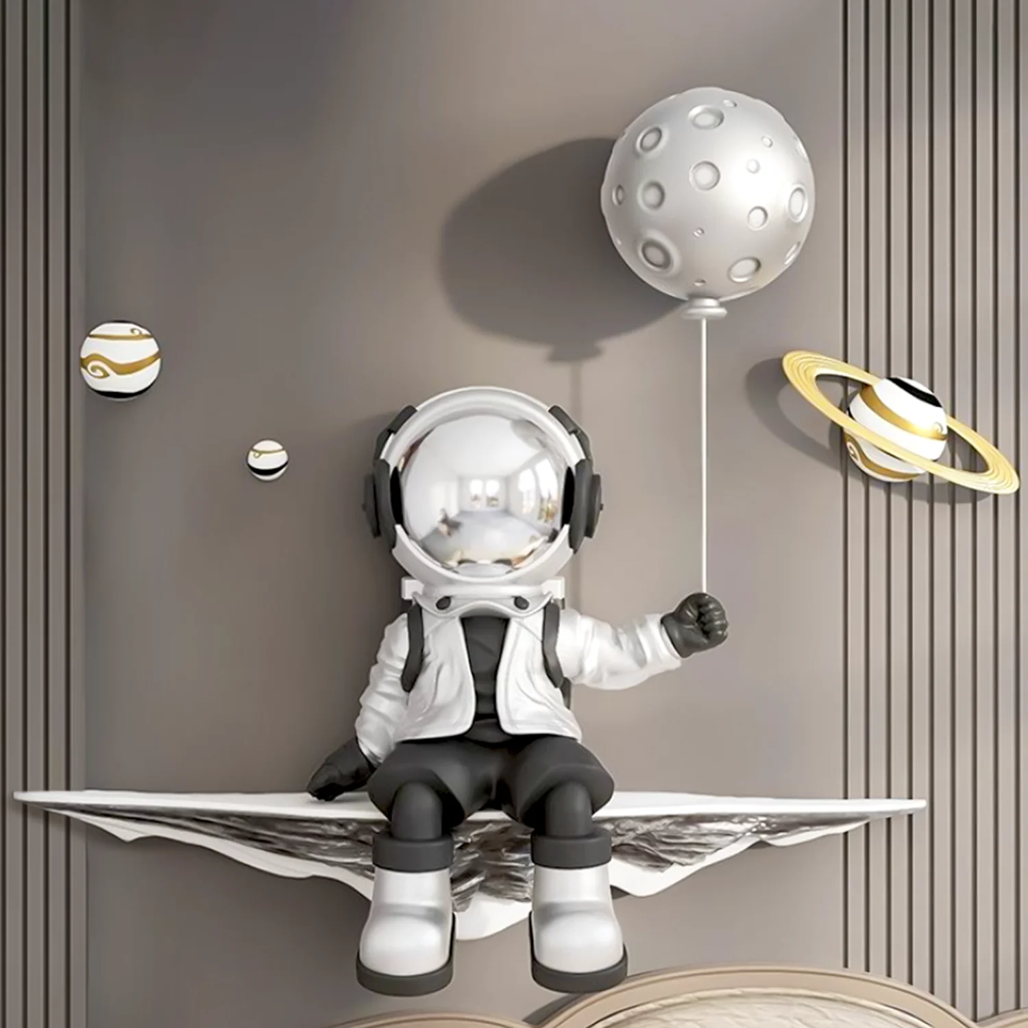 Astronaut Wall Decor - Silver