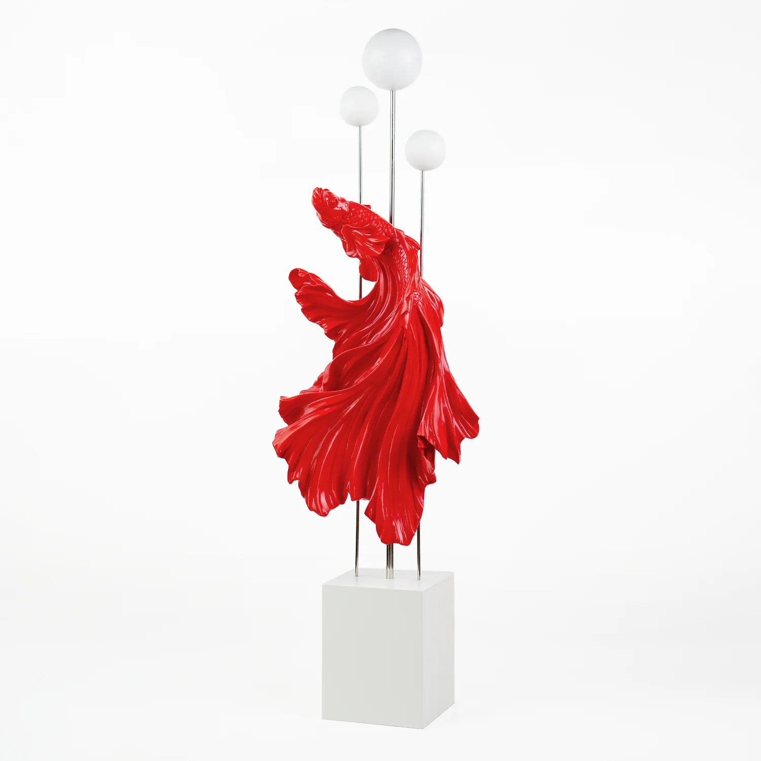 Fish Decor + Mp - Red/white