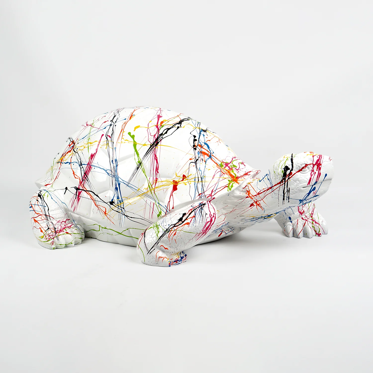 Turtle L - White Splash