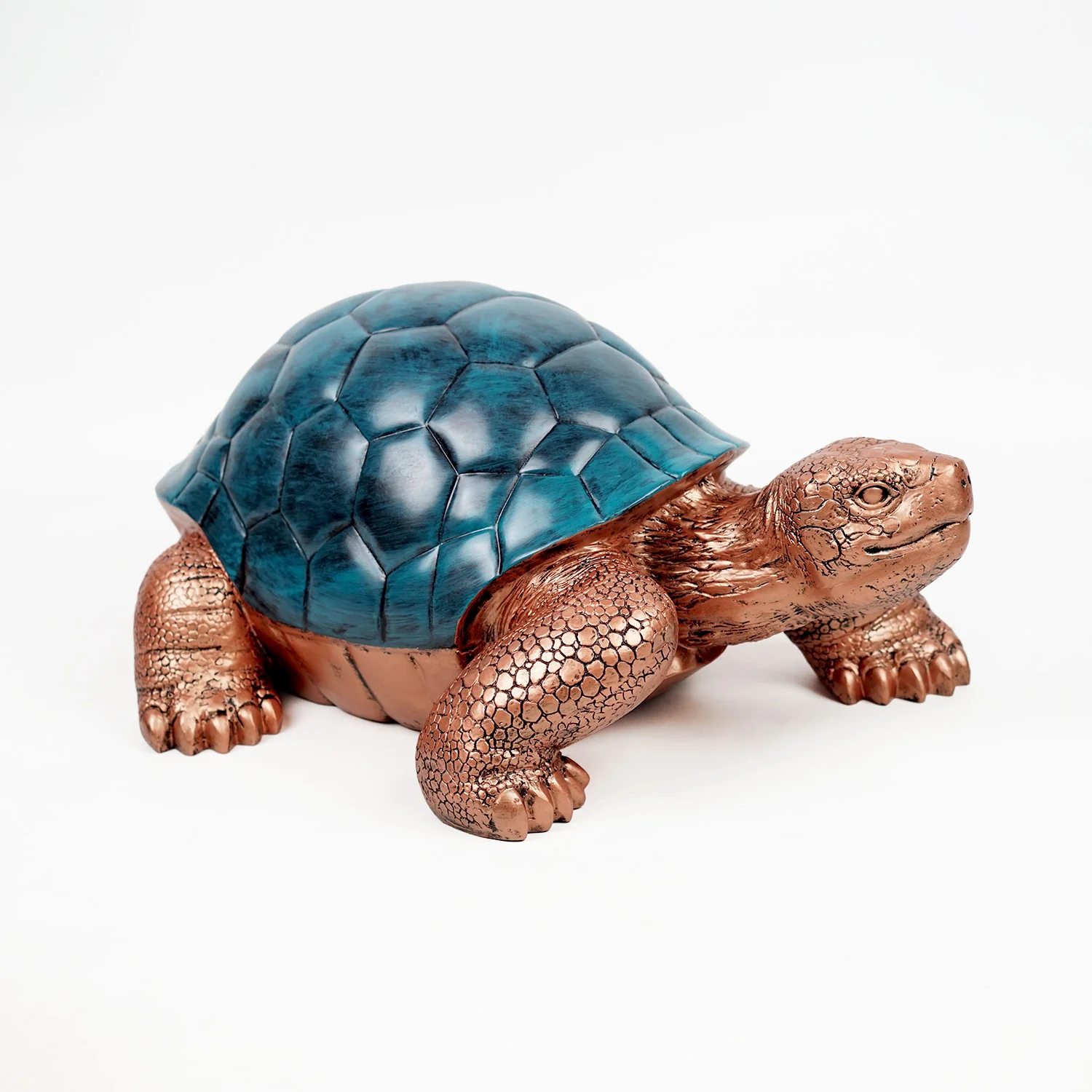 Turtle M - Patina Blue/bronze